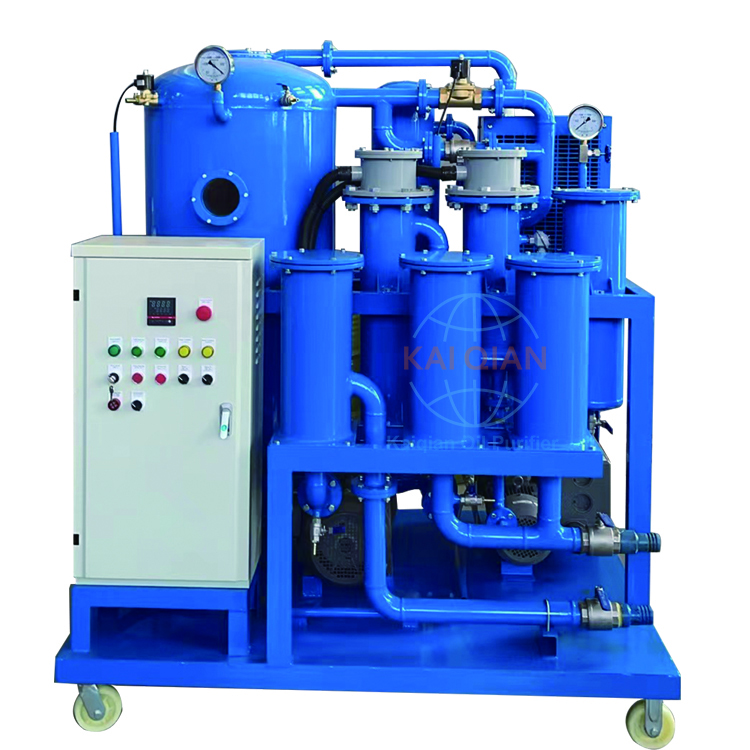 某某電廠雙級真空濾油機試機運行現場！